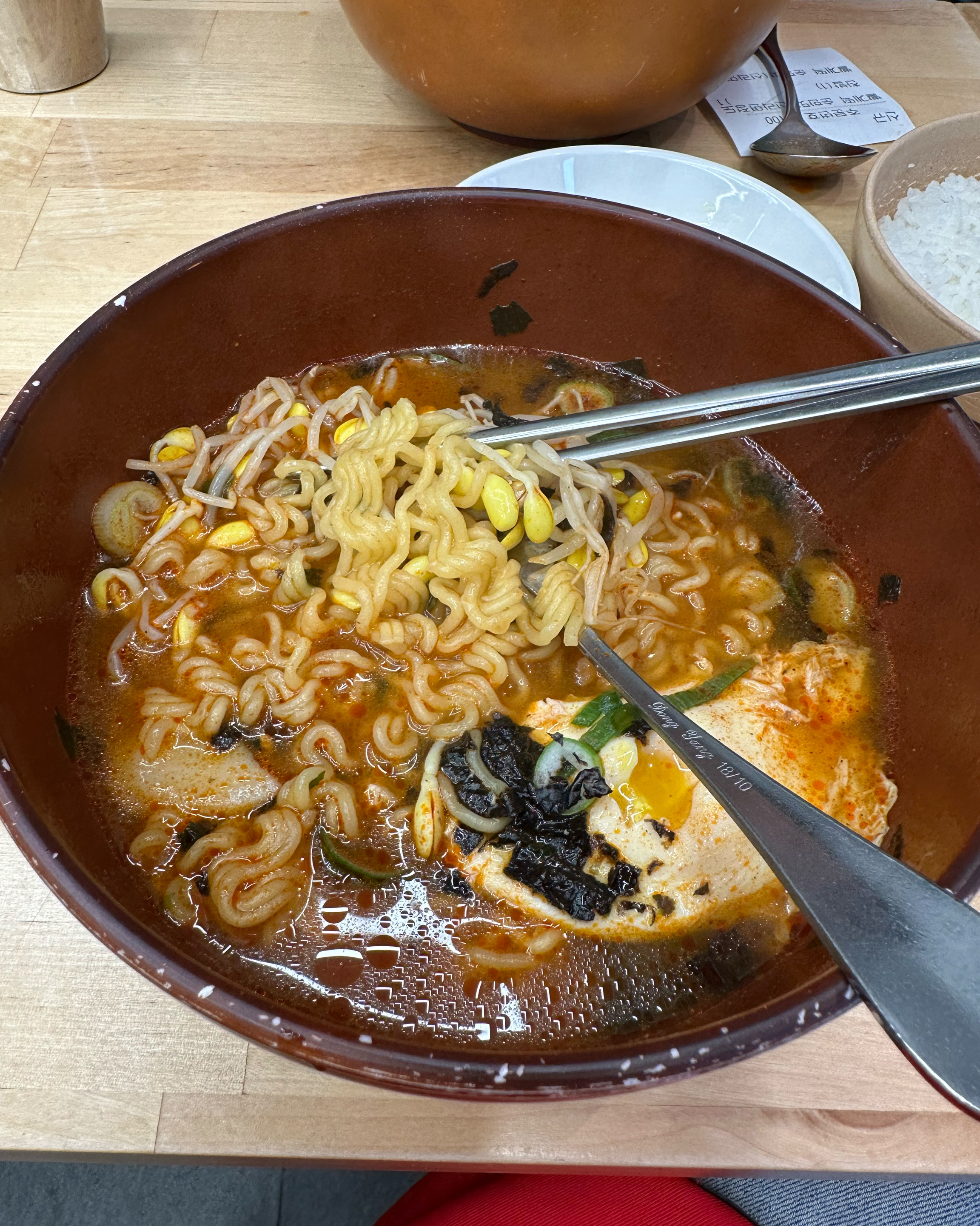 맛있게 맵네요 추천합니다 - 천호동 맛집 틈새라면 천호점