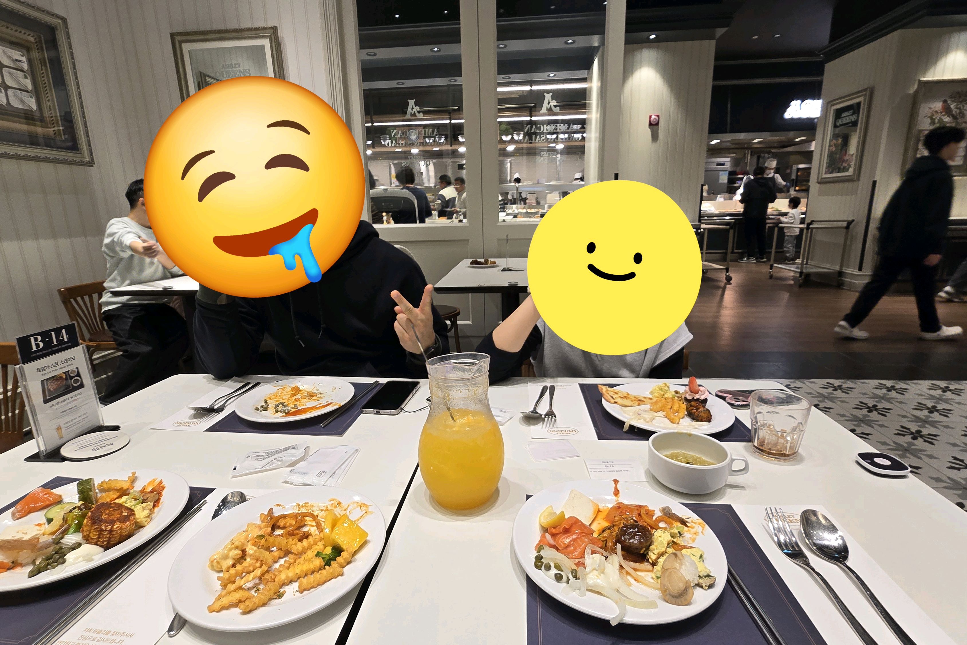 맛있게 이것저것~~새로운 지점에서 먹으니 새로운 기분>_< 왜 또우쟝만 떠오르지...@@ - 가산디지털단지 맛집 애슐리퀸즈 가산퍼블릭점