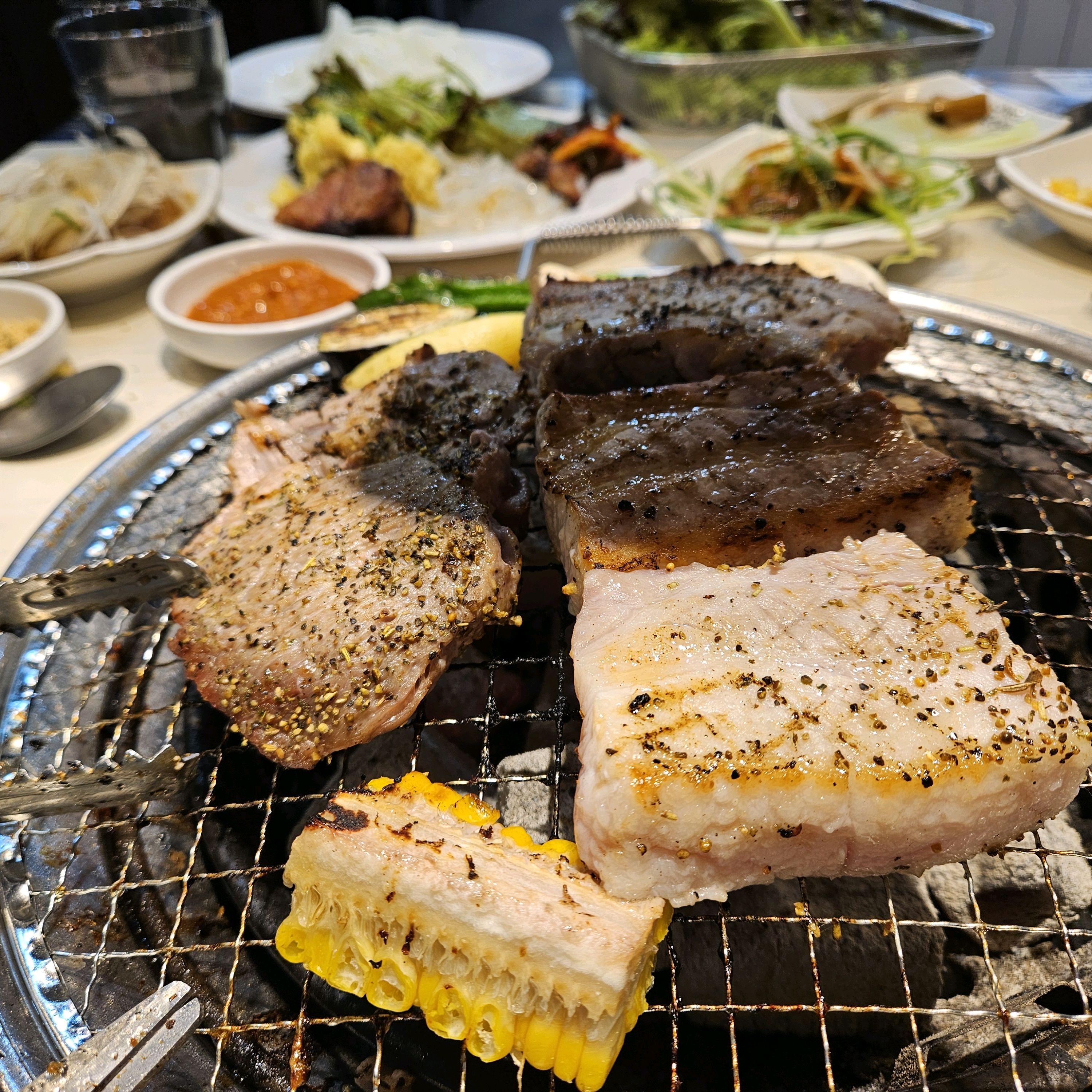 무한리필이라 좋음! 고기상태 좋고 맛있음! 샤브샤브 도 먹을 수 있어서 좋음! - 만수동 맛집 명륜진사갈비 인천만수점