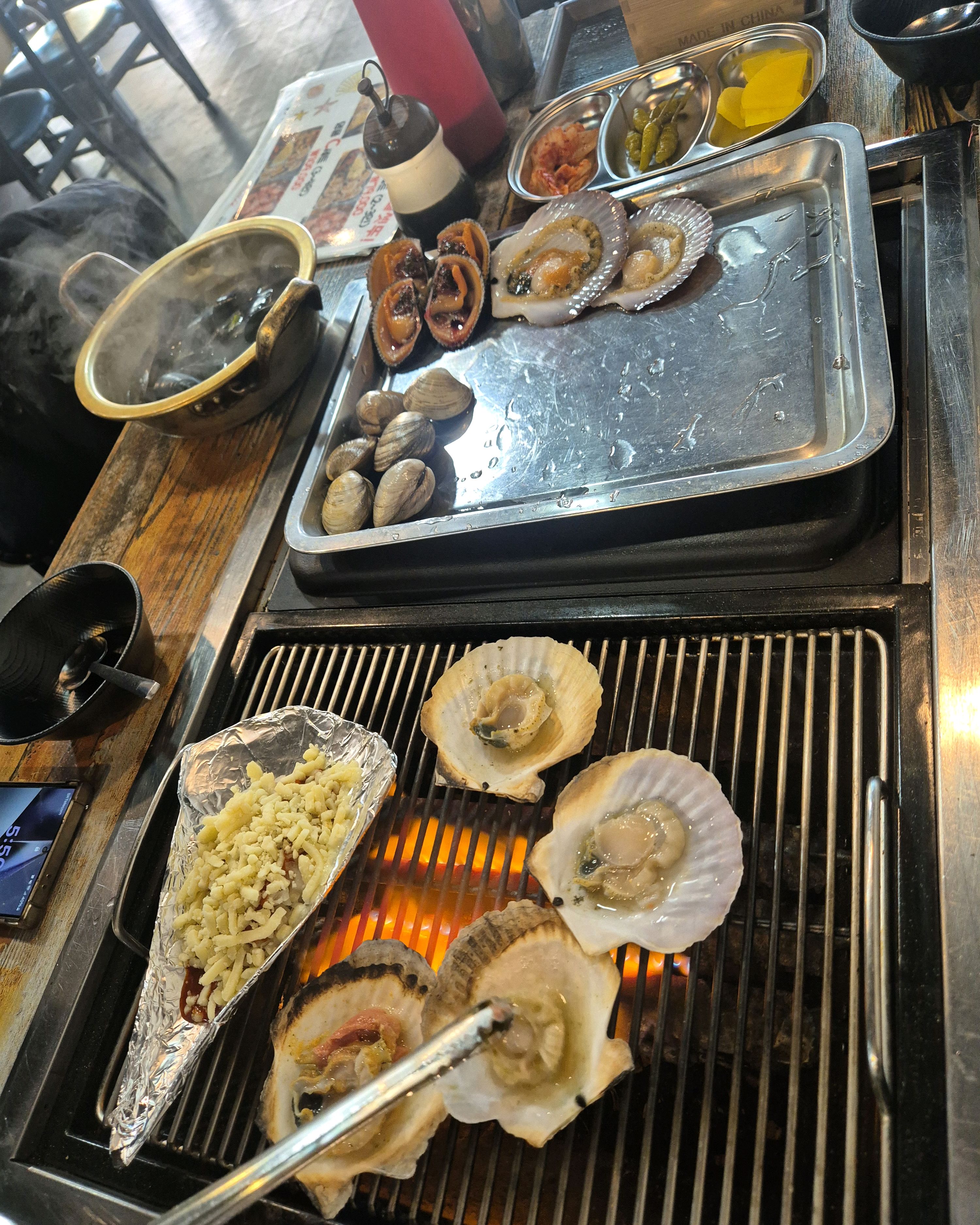 세트메누 시켰더니 - 아바이마을 맛집 명품고기랑조개랑