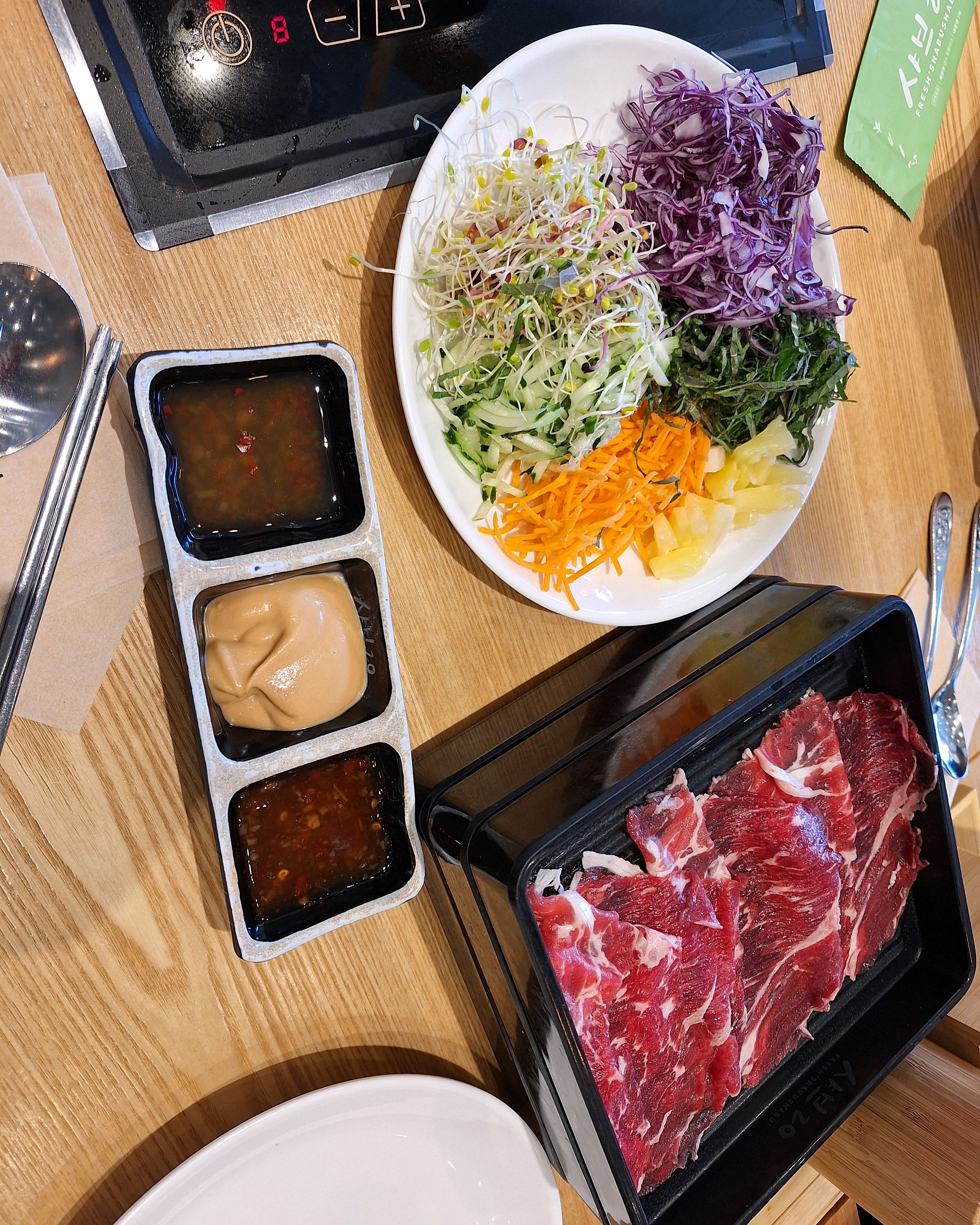 가족들이 모처럼 모여서 늦은 - 경산 맛집 샤브20 경산점