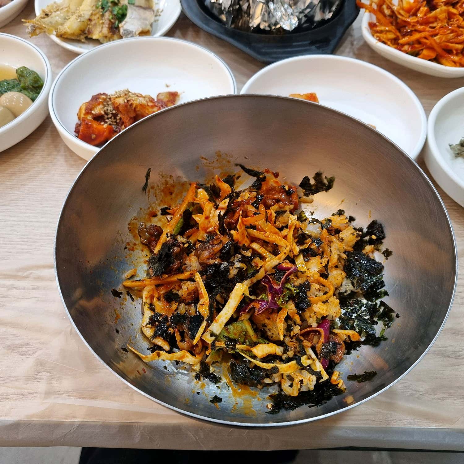 정가네원조꼬막회관 꼬막정식 테이블 풀샷