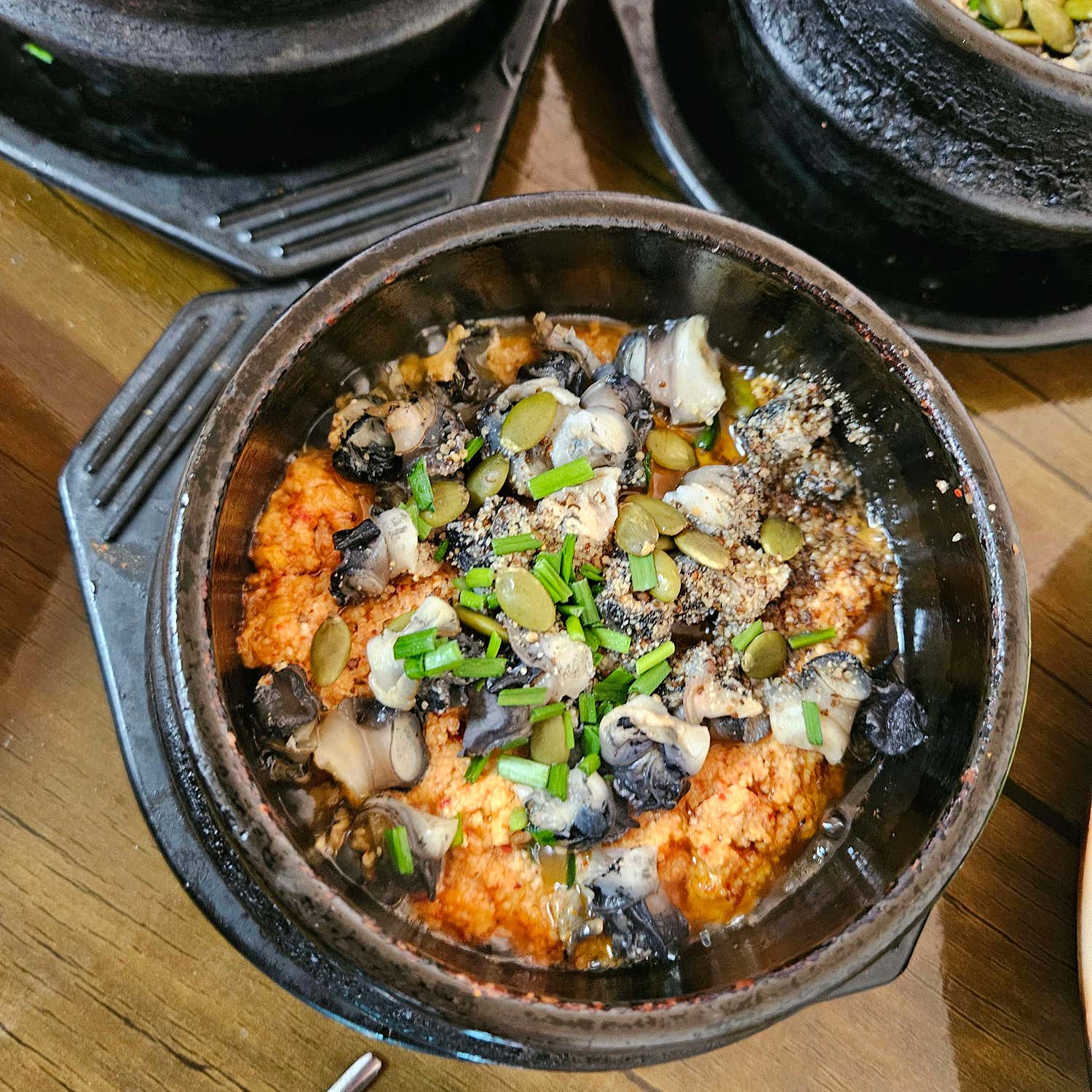 옛날우렁이식당 우렁이쌈장 클로즈업