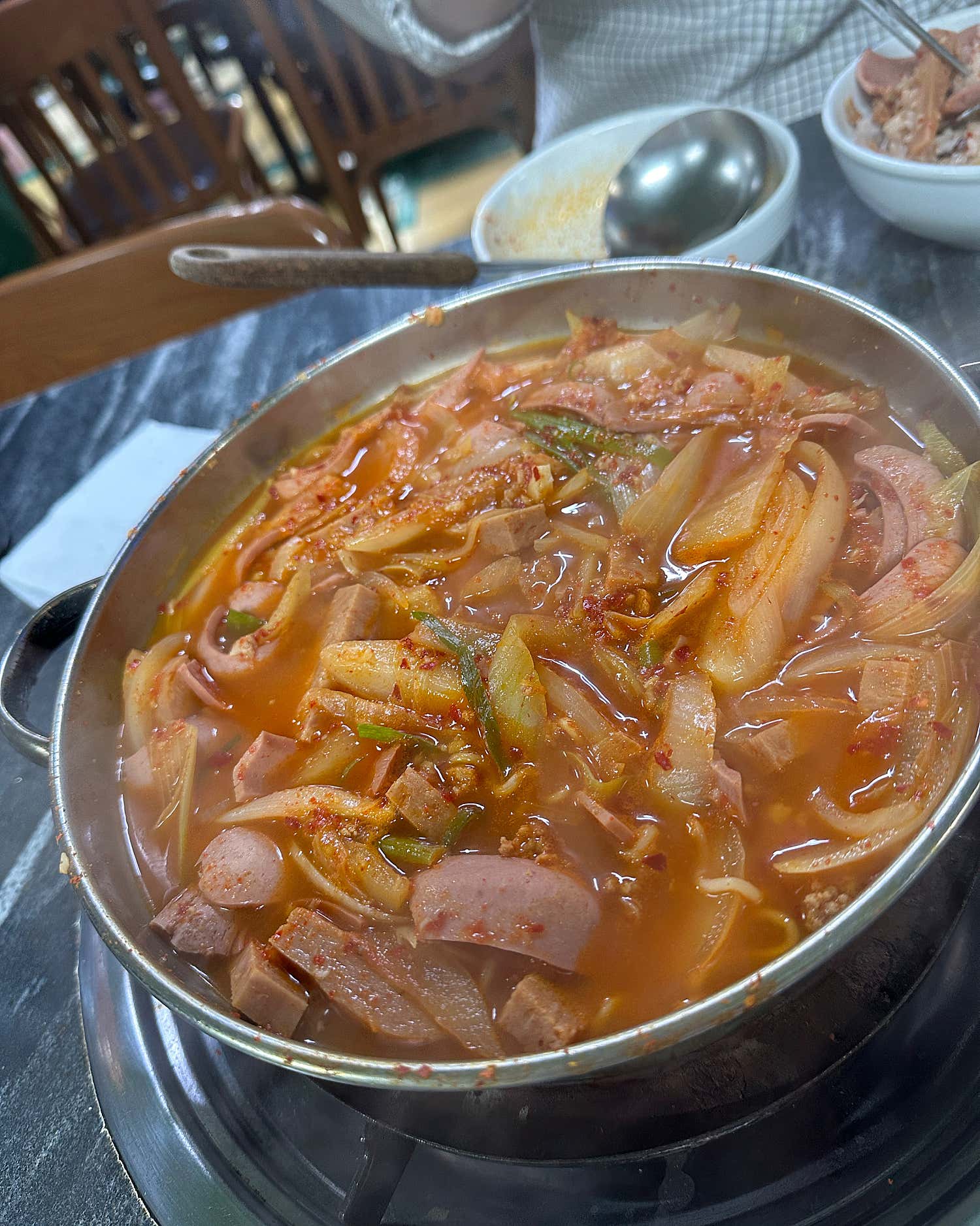 희정식당 부대찌개 클로즈업