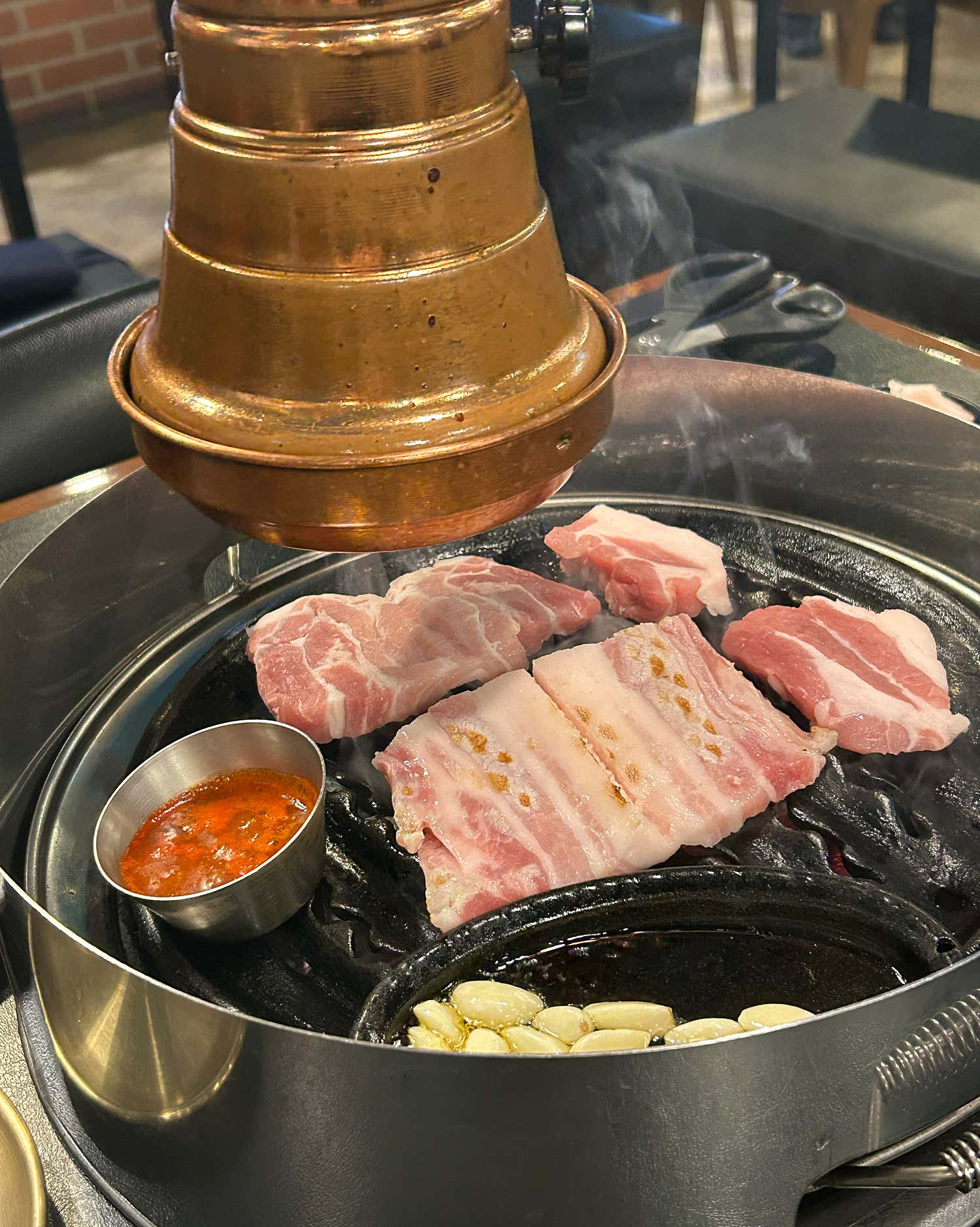 공복식당 불판 고기