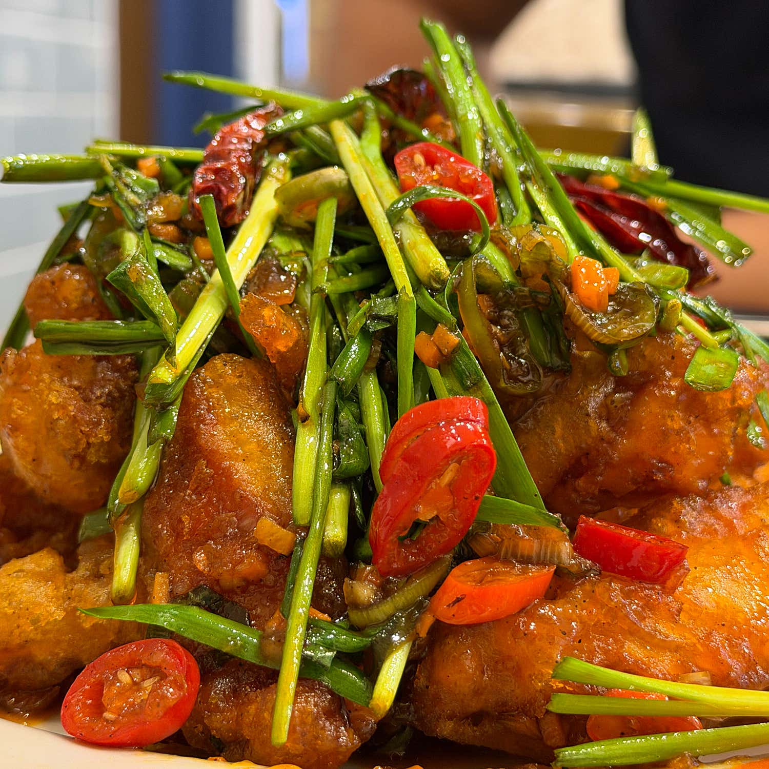 미성반점 수유 깐풍육 접사