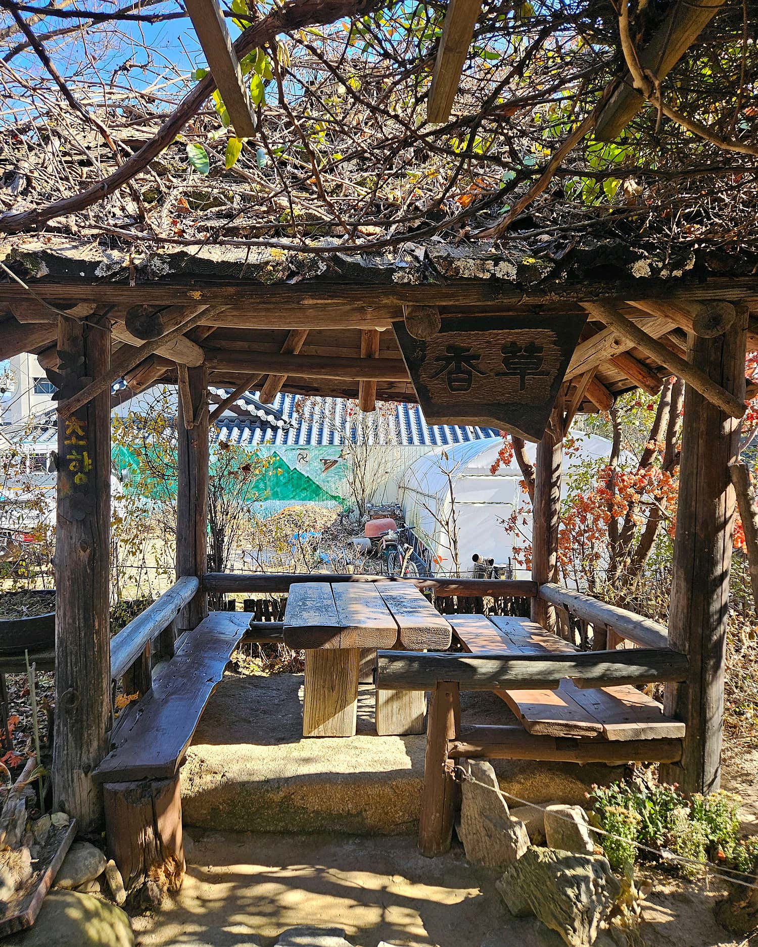 풀내음 정원 길