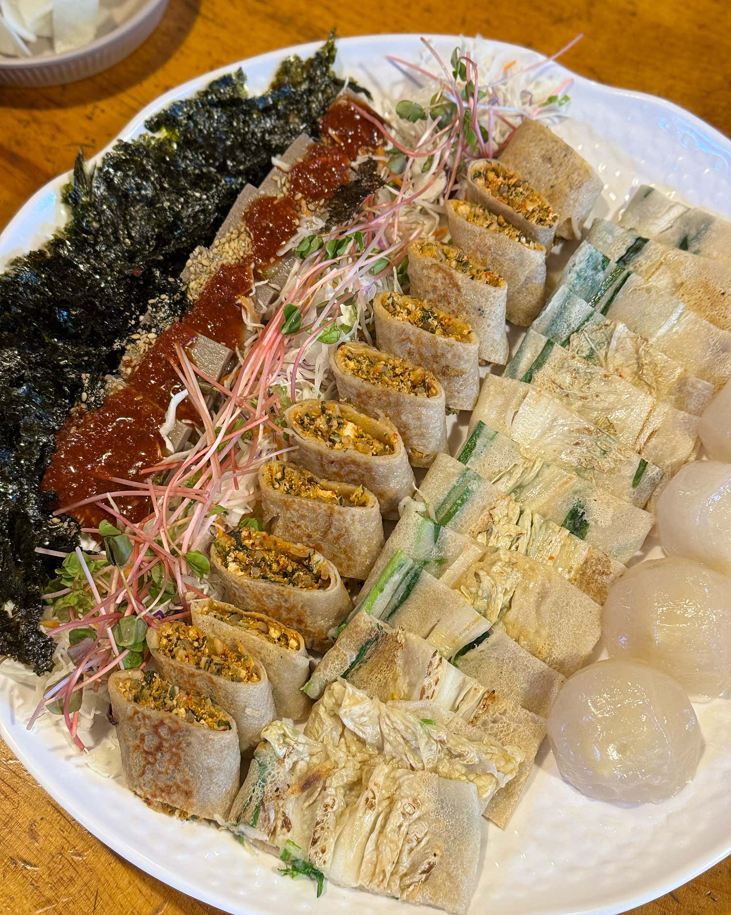 풀내음 메밀물국수 근접샷