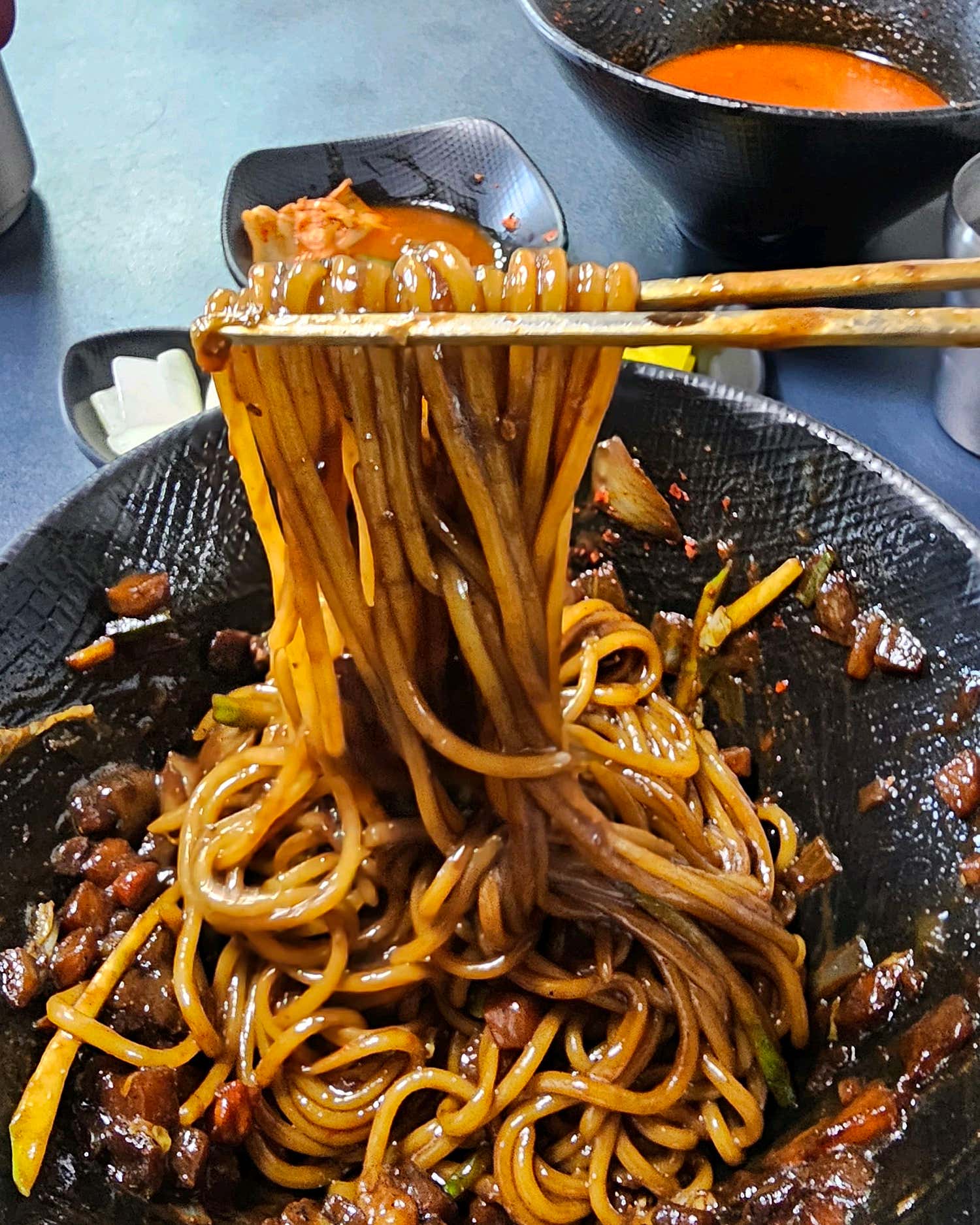 우강반점 깔끔한 수저 세팅