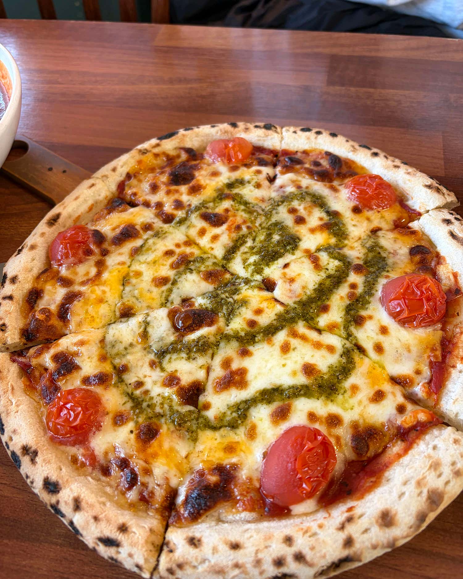 리얼파스타 창동점 피자 한 조각 클로즈업