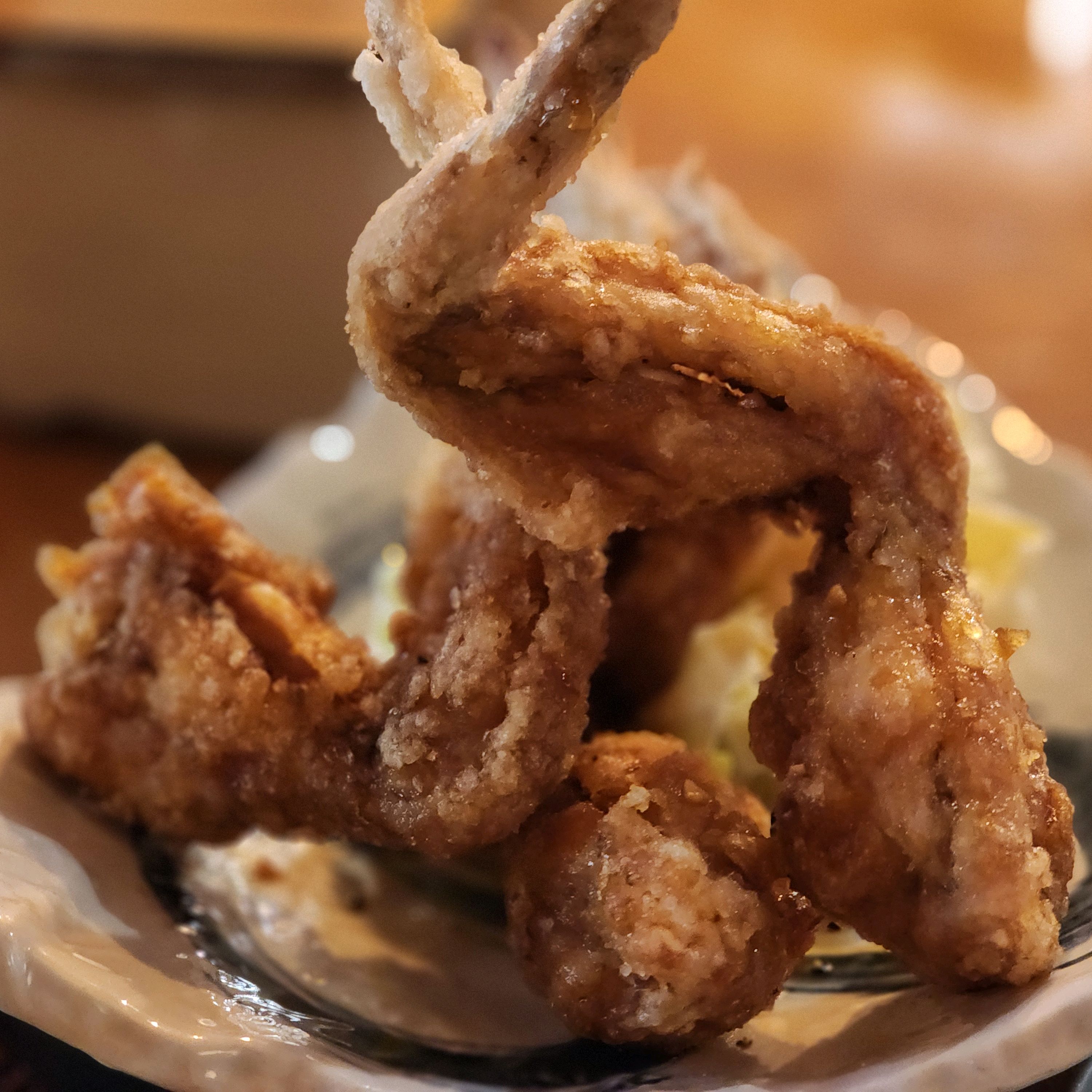 Fried chicken skin