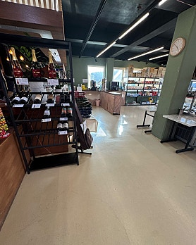 용인 캠프쿡 매장 내부 음료 구성