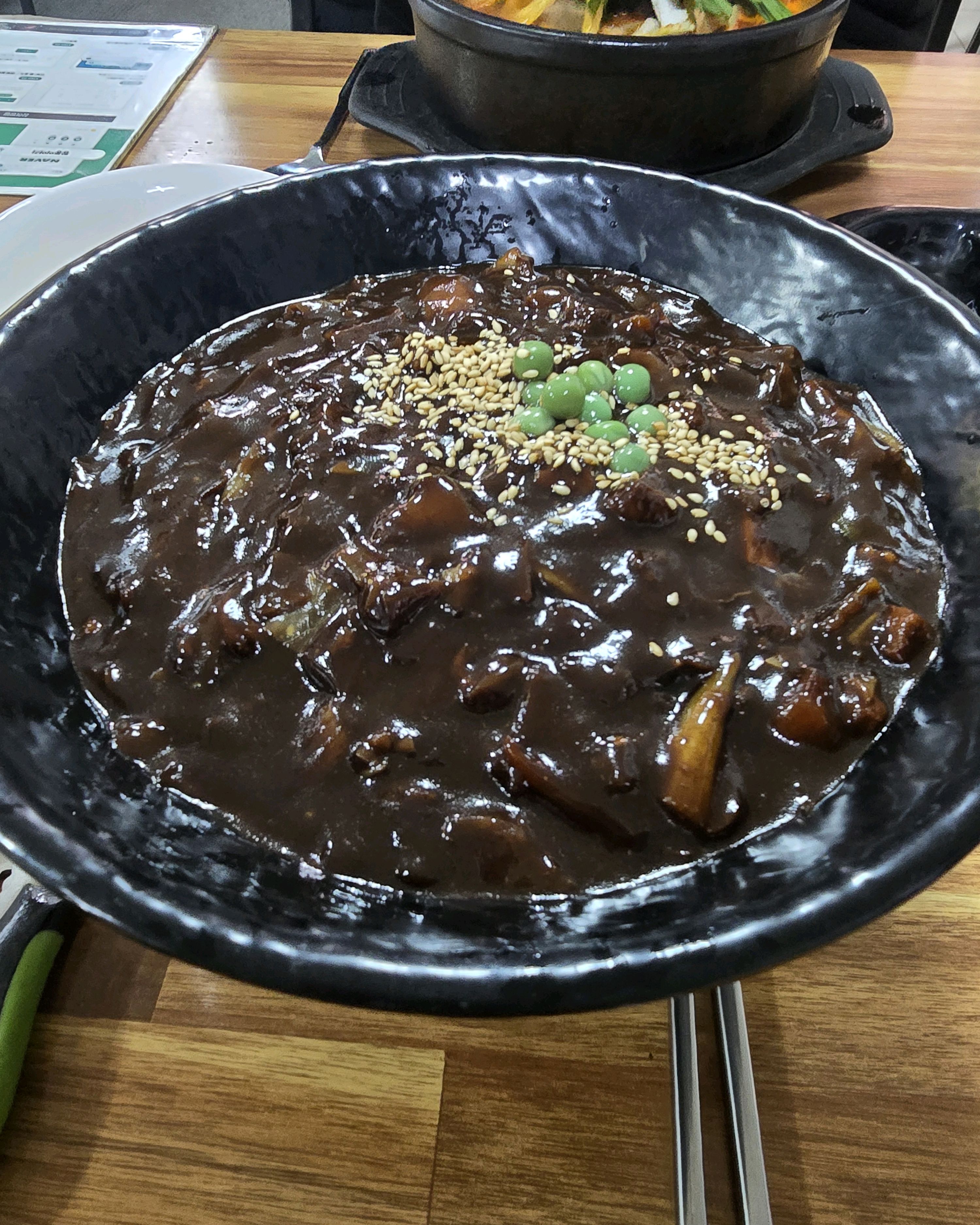 짬뽕 국물 클로즈업