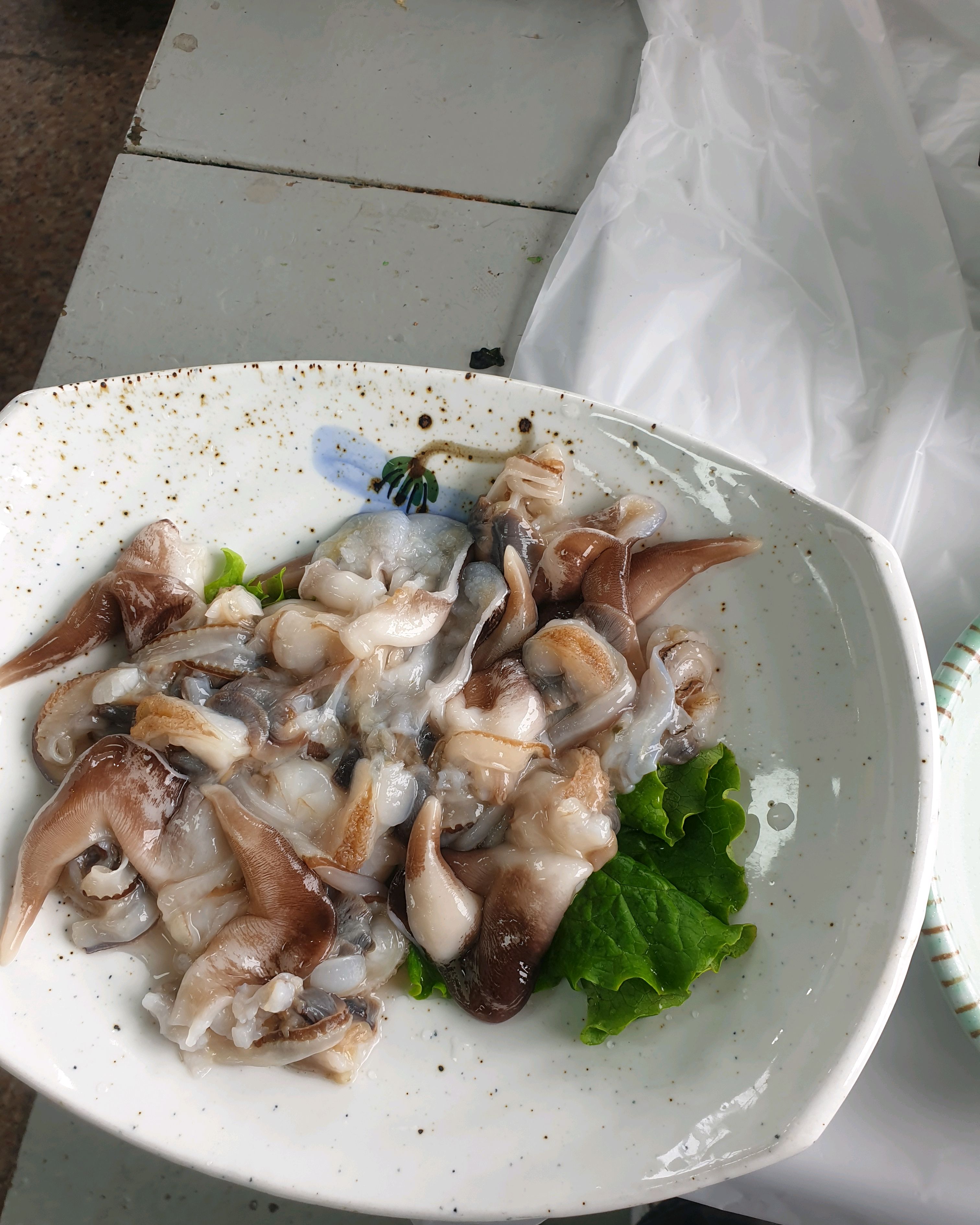 신선한 쭈꾸미 조각