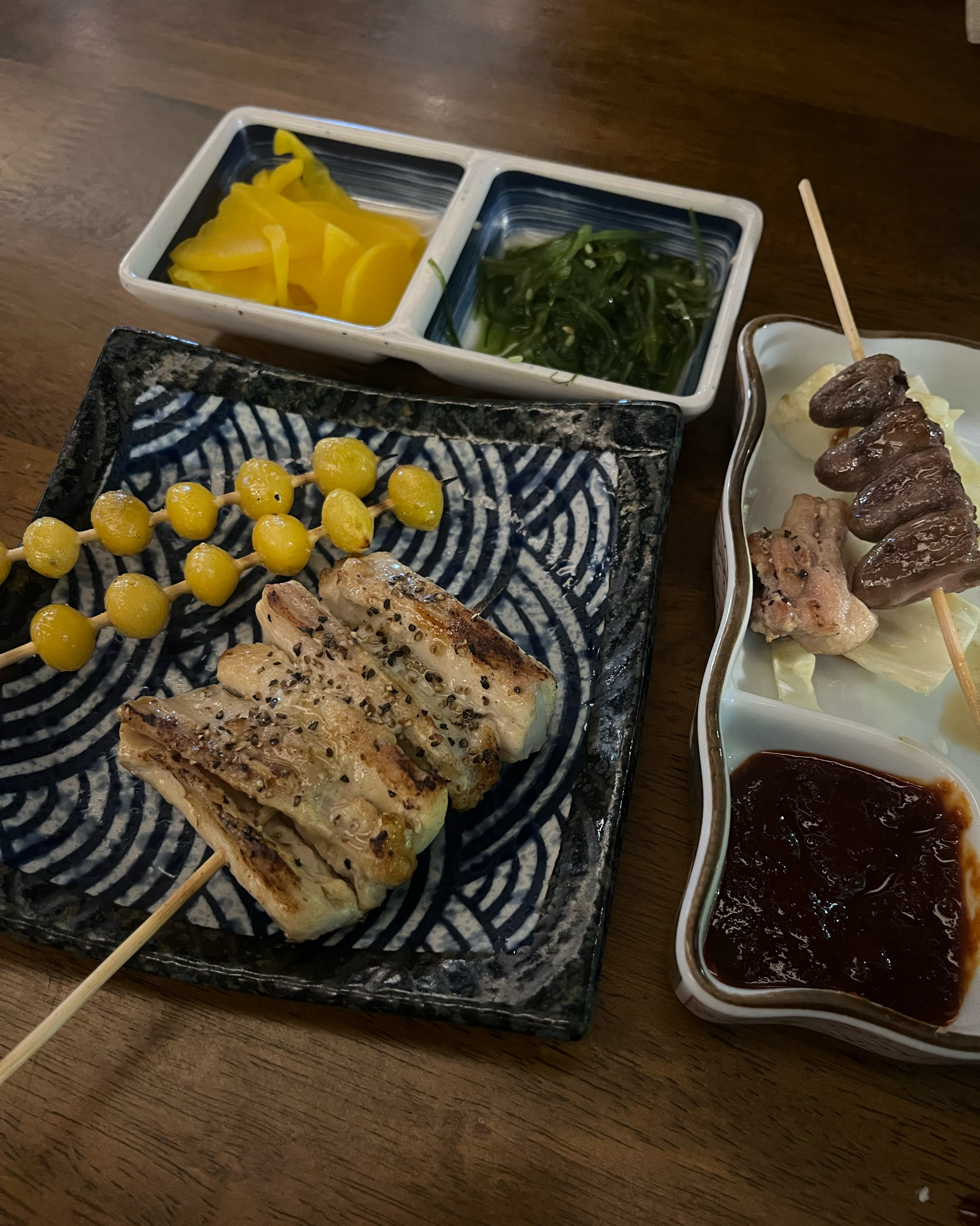 다양한 꼬치 종류