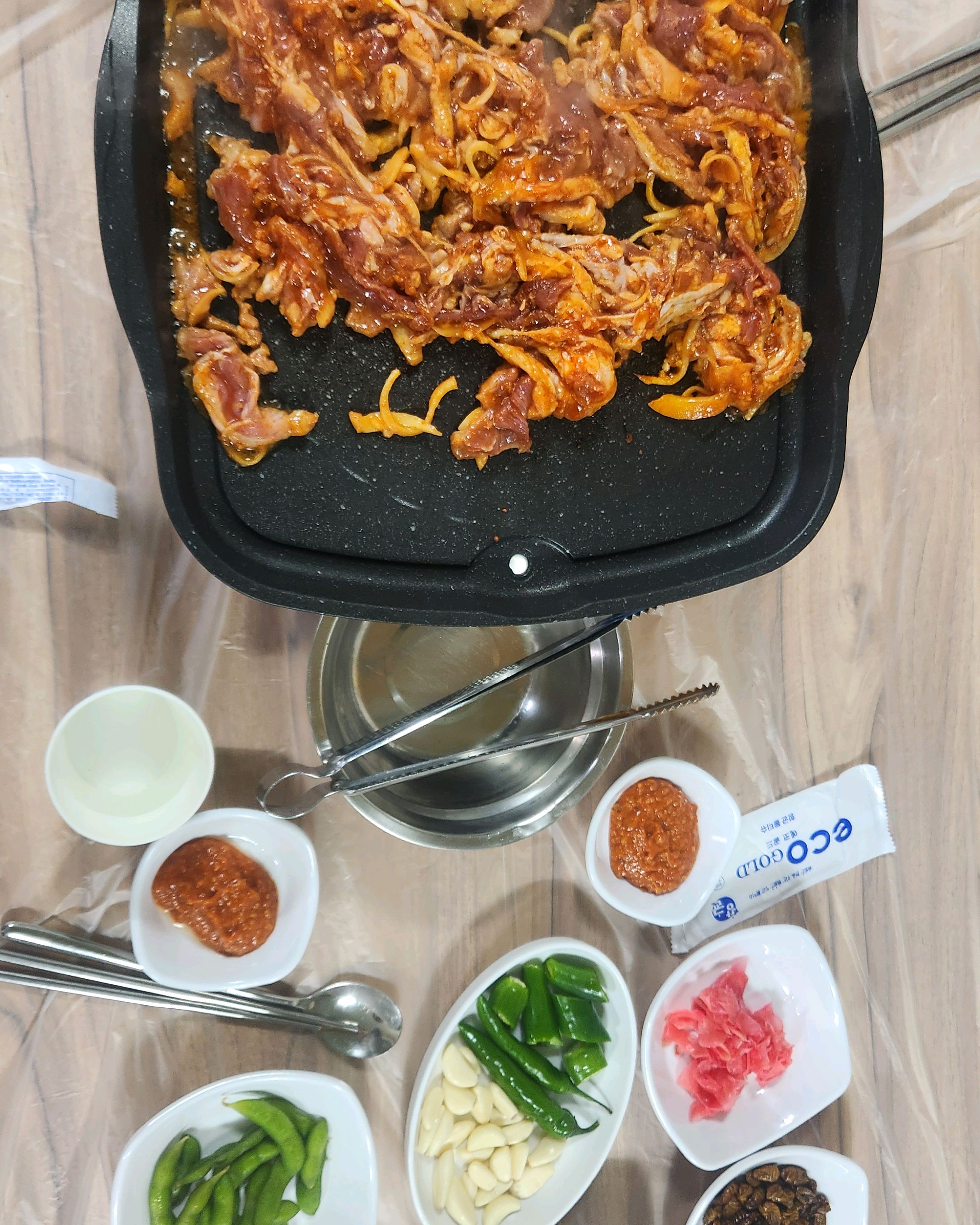 테이블 세팅 모습