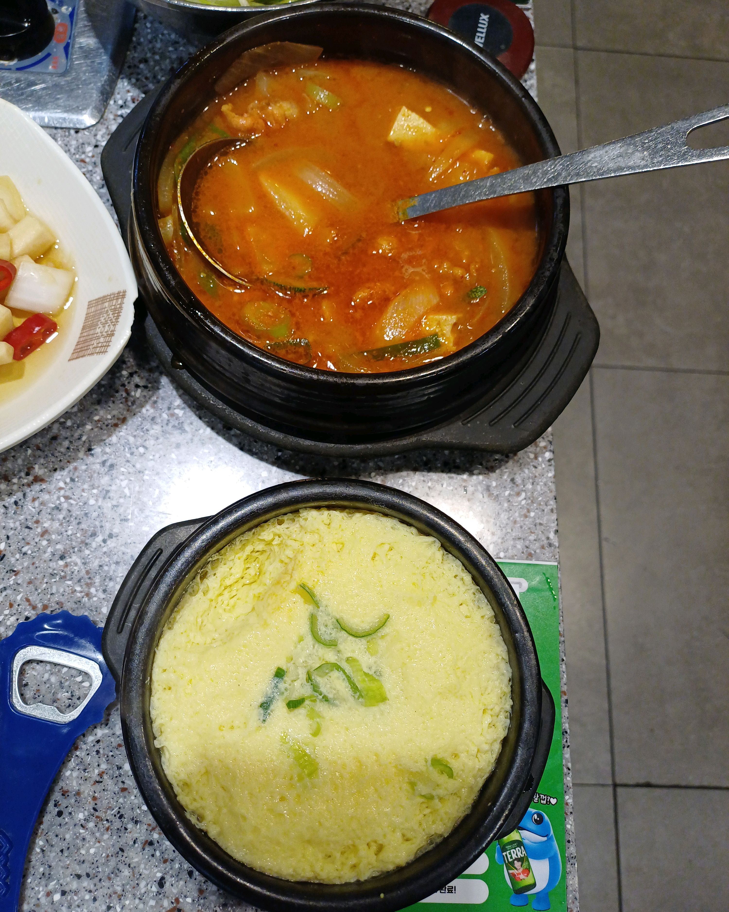 계란찜과 된장찌개