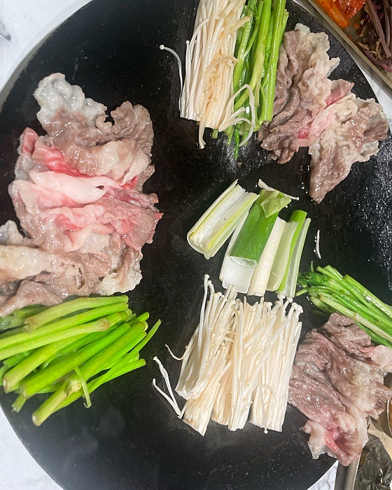 운암회관 잠실점 식사 모습