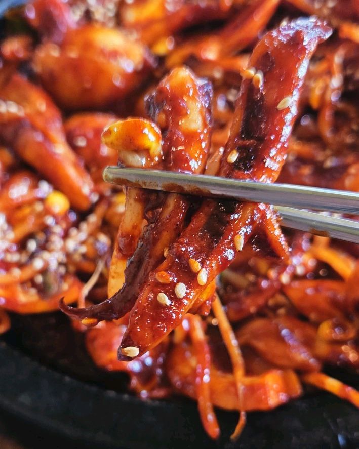 Stir fried squid
