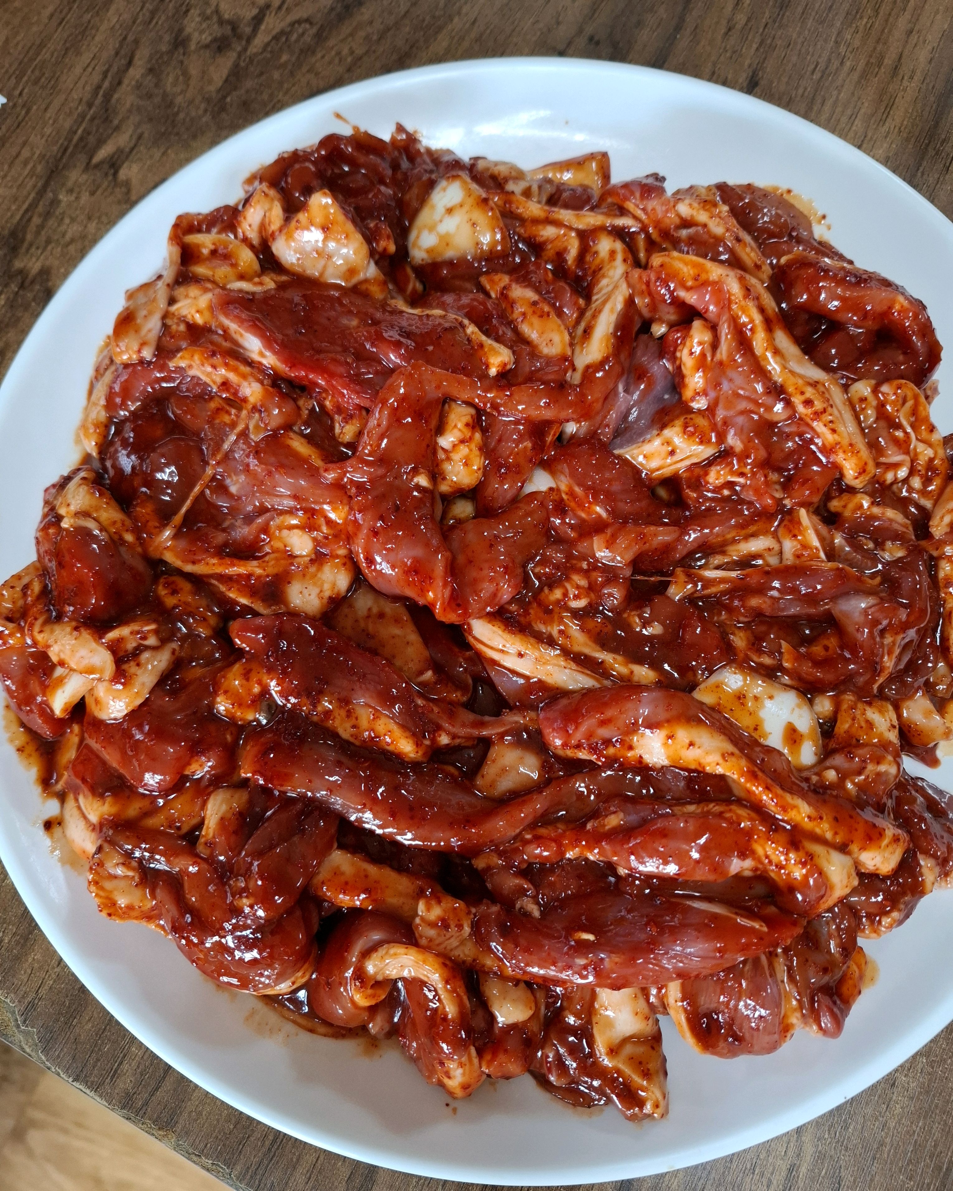 김치와 곁들여 먹는 오리로스