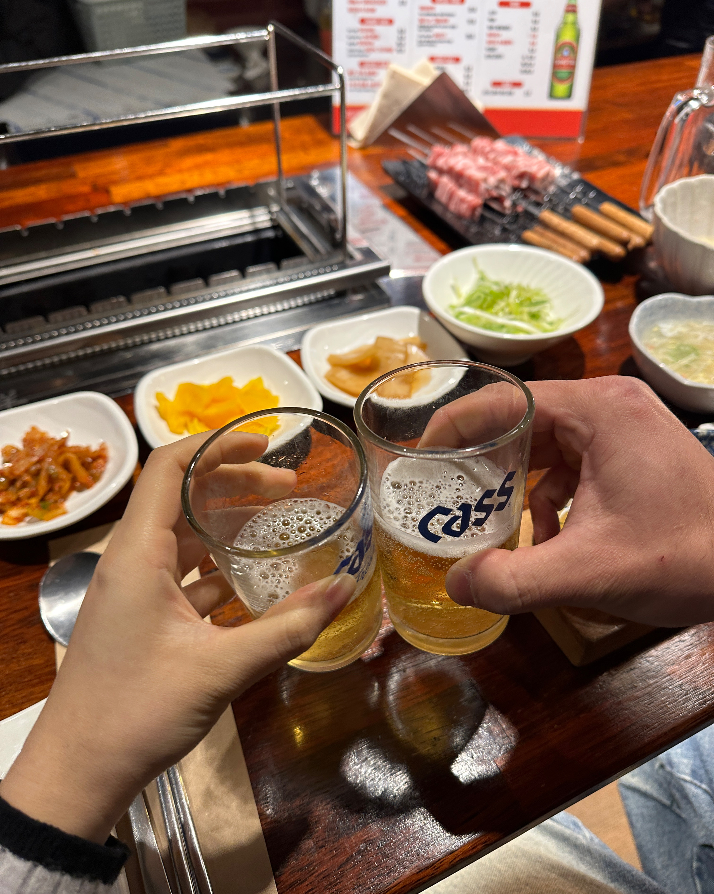 맛깔스러운 양념의 양꼬치