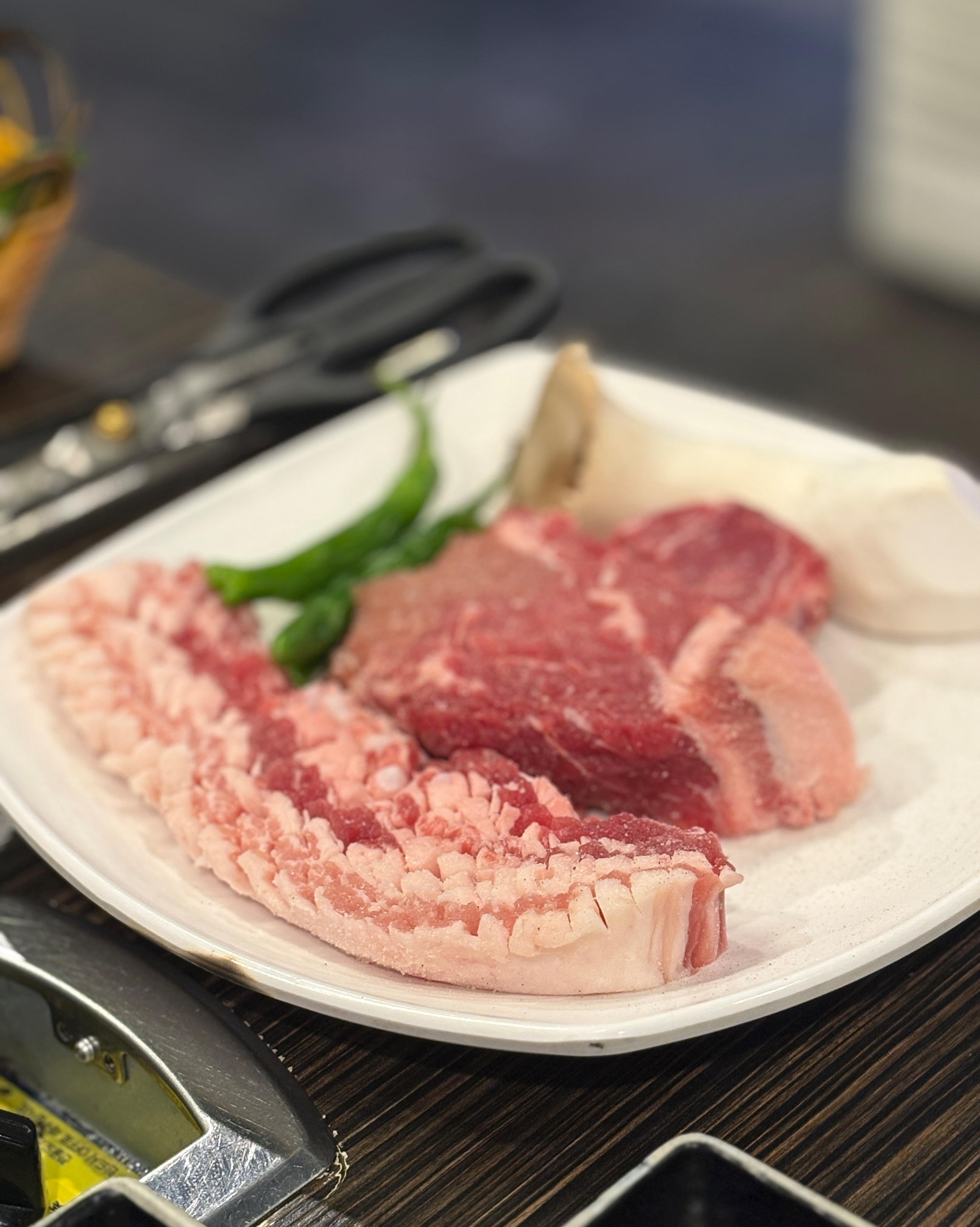 다양한 부위의 생고기