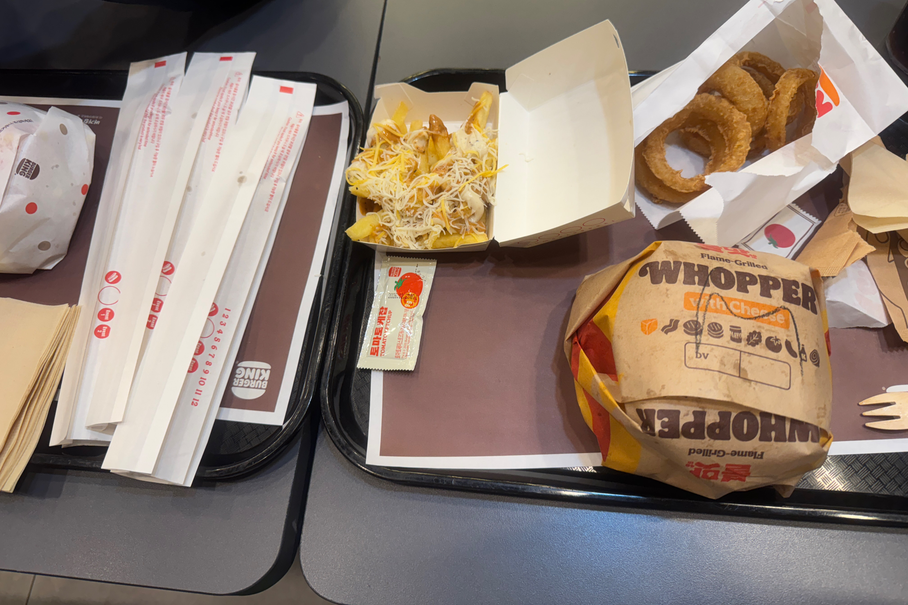 버거킹 햄버거 속 재료